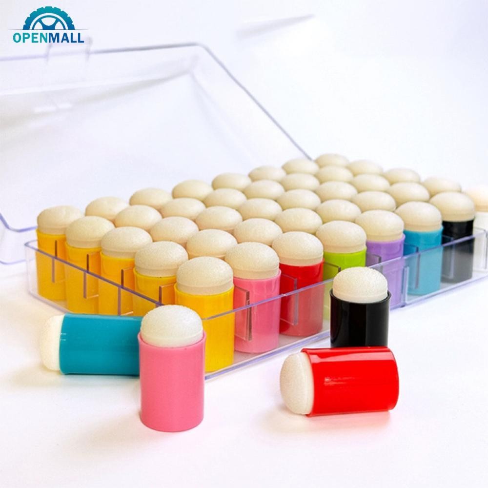 OPENMALL 10pcs Finger Painting Sponge Daubers Sponger Foam Applying Ink ...