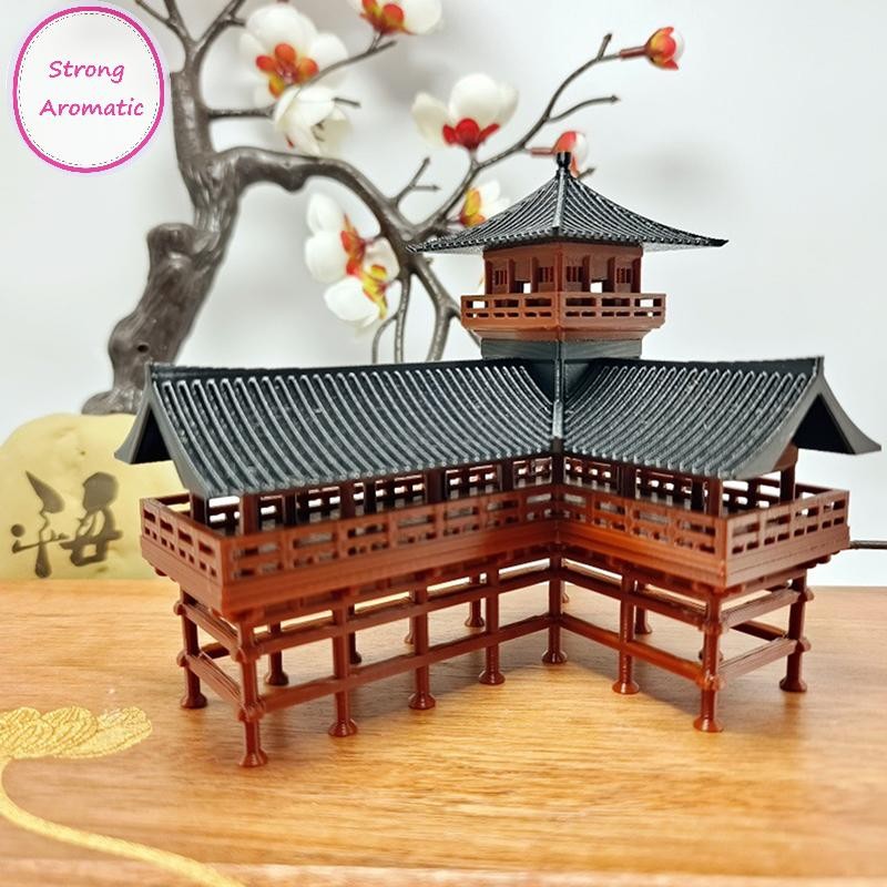STRO Chinese Belvedere Statue Ancient Building Model Japanese Pavilion ...