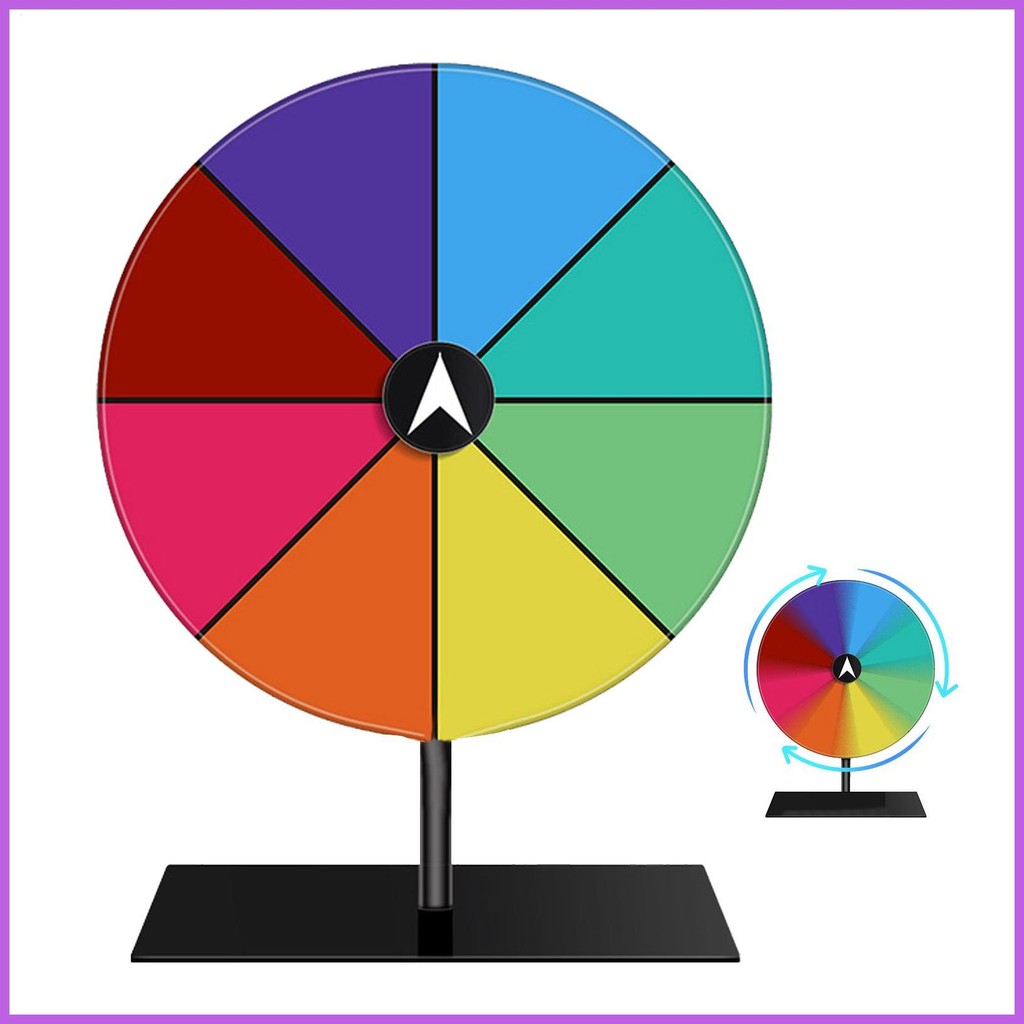Wheel Spinner Standing Wheel Of Fortune Party Game Lucky Roulette ...
