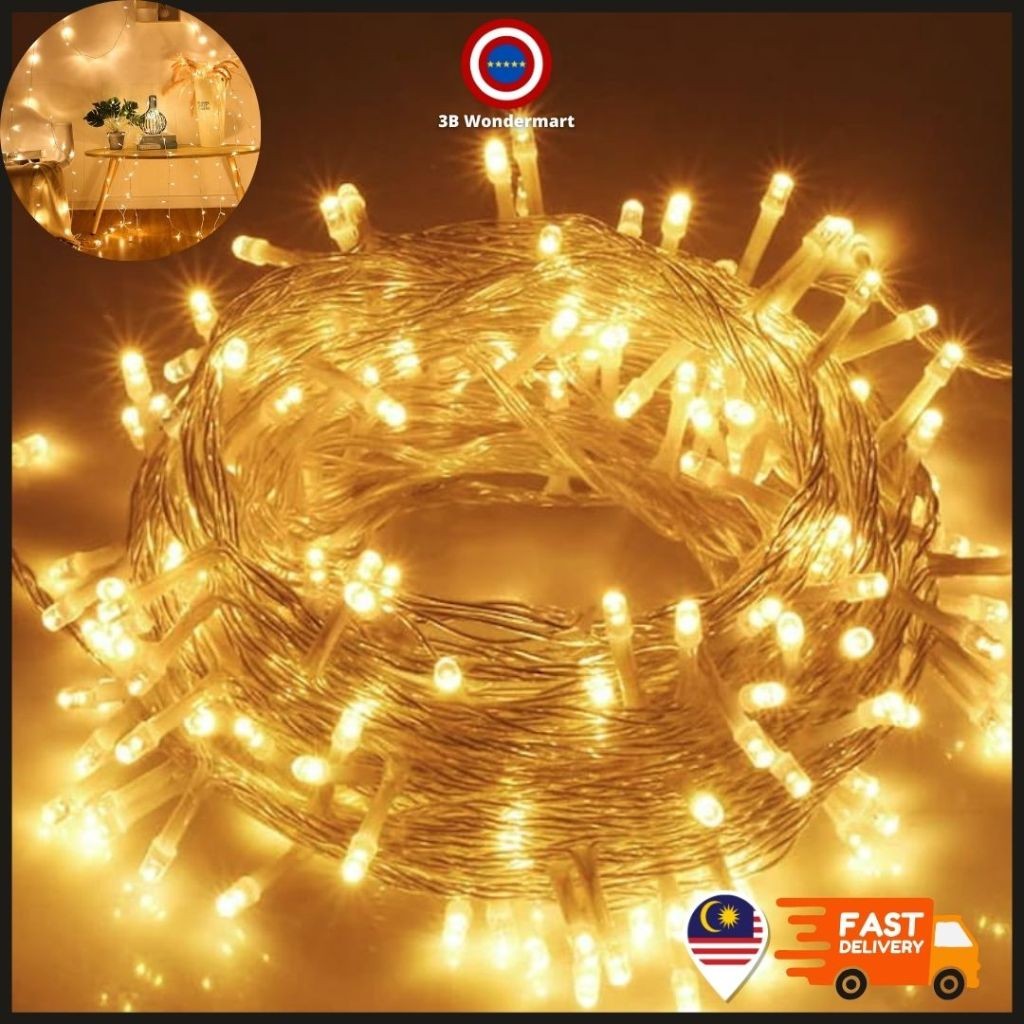 Warm White & Multicolor 10M 100 LED Fairy String Lights – Party Décor ...