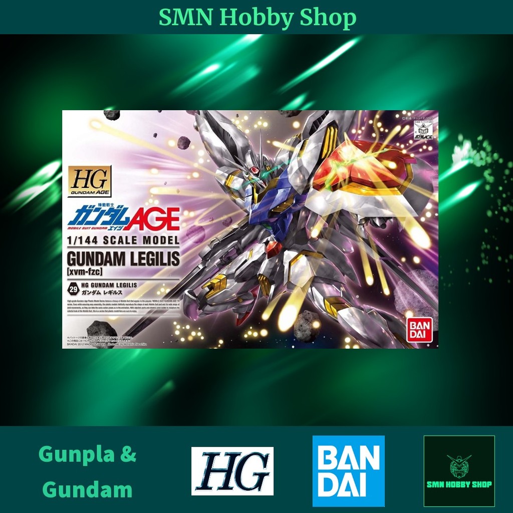 Bandai HG 1/144 Gundam AGE Model Kit - Mobile Suit For Vagan Commander Zehart, Snap-Together, No Glue Needed