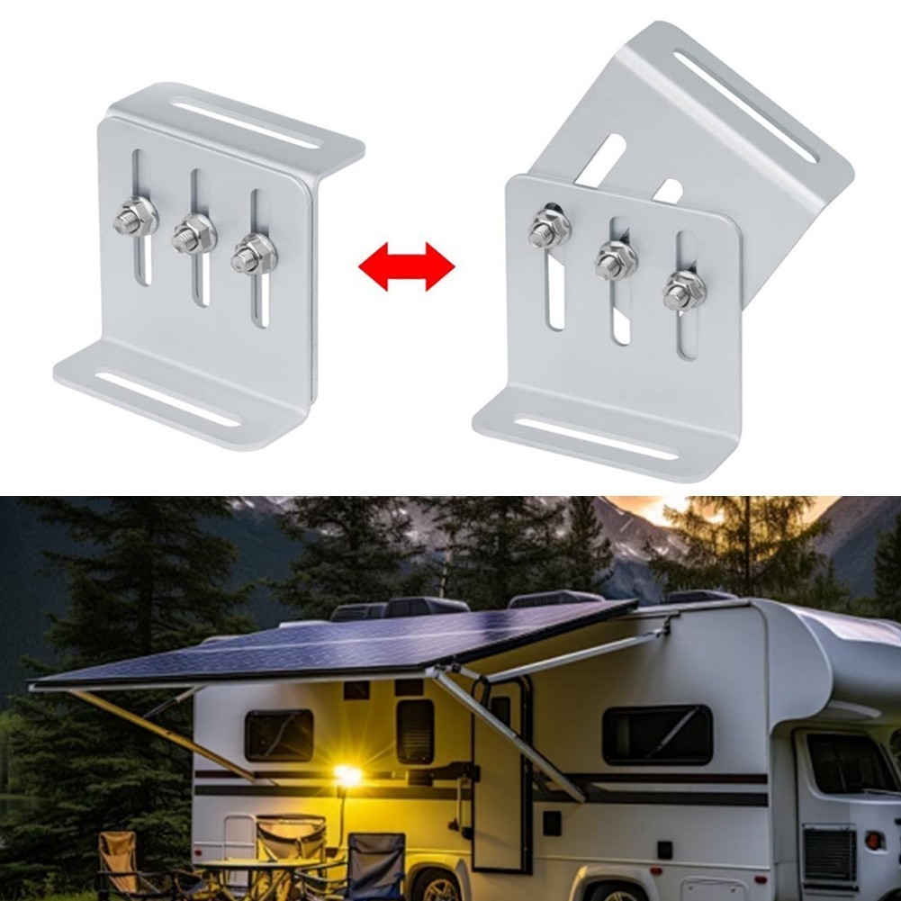 Adjustable Solar Panel Tilt Mount Bracket Kit, Z Shape Aluminum Solar ...