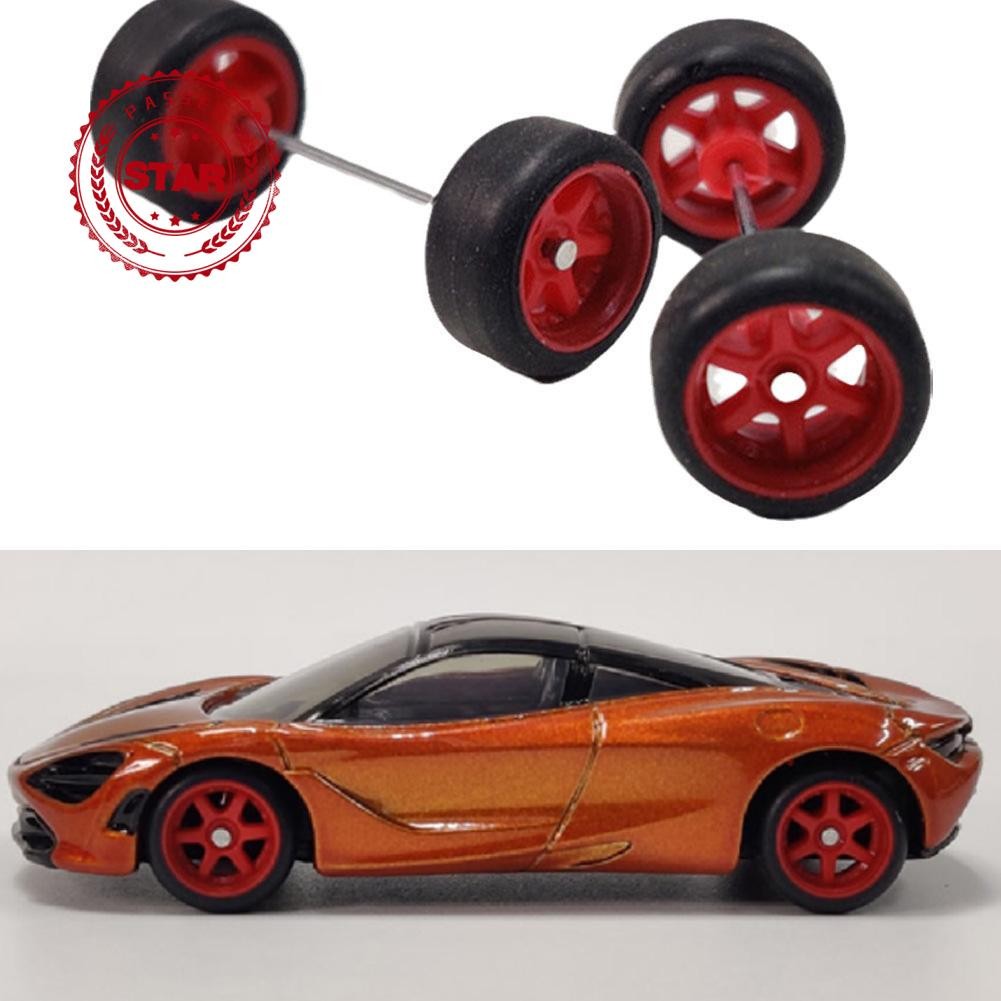 1:64 Scale Wheels For Wheels Rubber Tire Model Car Modified Parts ...