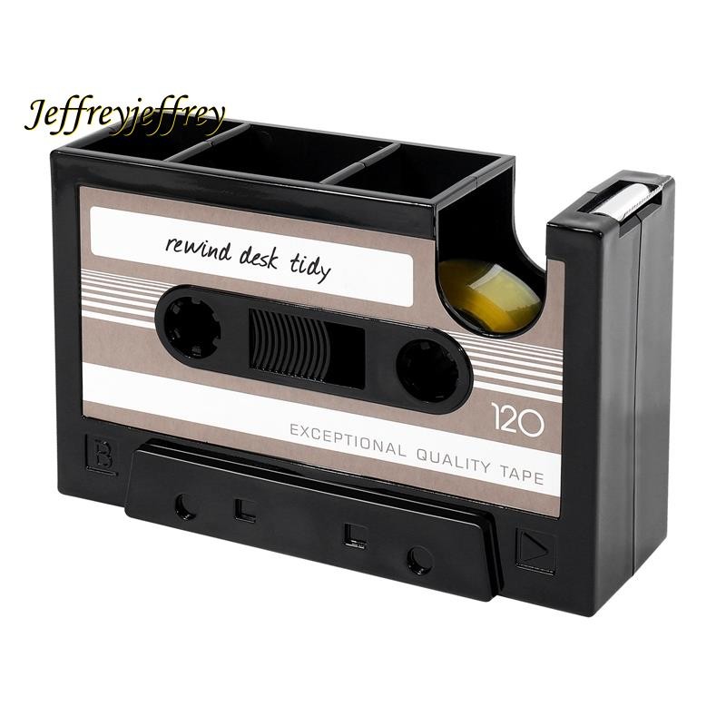 Retro Cassette Tape Dispenser And Desk Organizer - Easy Comforts - View #3