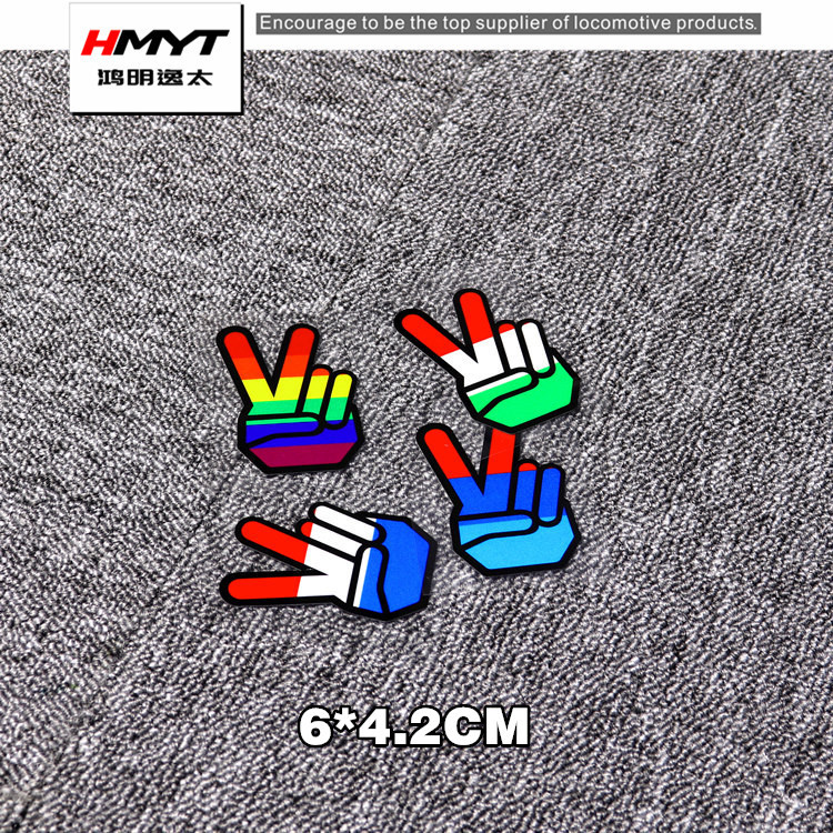New Style HMYT Car Sticker Motorcycle Scratch Helmet Reflective Sticker ...