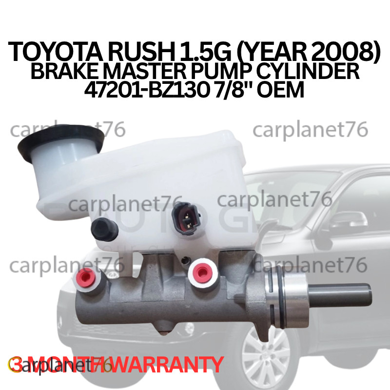 TOYOTA RUSH 1.5G (YEAR 2008) BRAKE MASTER PUMP CYLINDER 47201-BZ130 7/8 ...