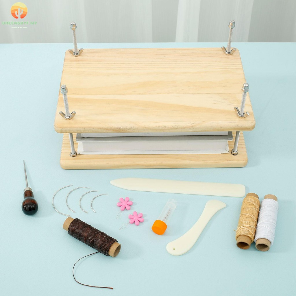 Manual Book Press Kit Wood Bookbinding Kit Multifunctional Easy to ...