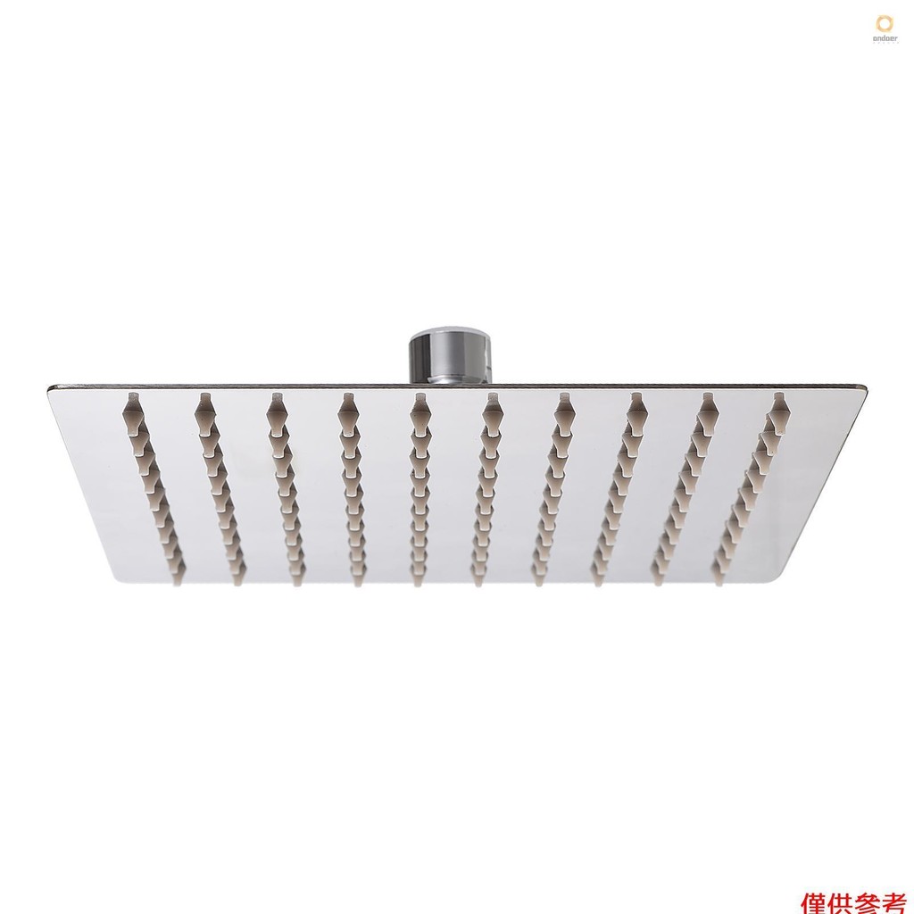 8 Inch Square Rain Showerhead G1/2 High Pressure Shower Head Bathroom ...