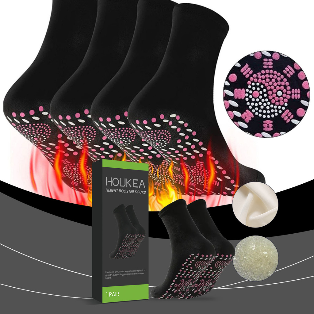 Houkea Self-heating Massage Body Socks Foot Massage Skin-friendly 