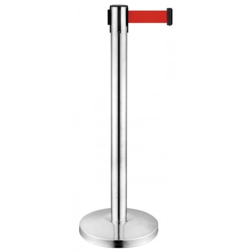 QUEUE UP Q Stand Retractable Red Belt Tali Penghadang Social Distancing ...