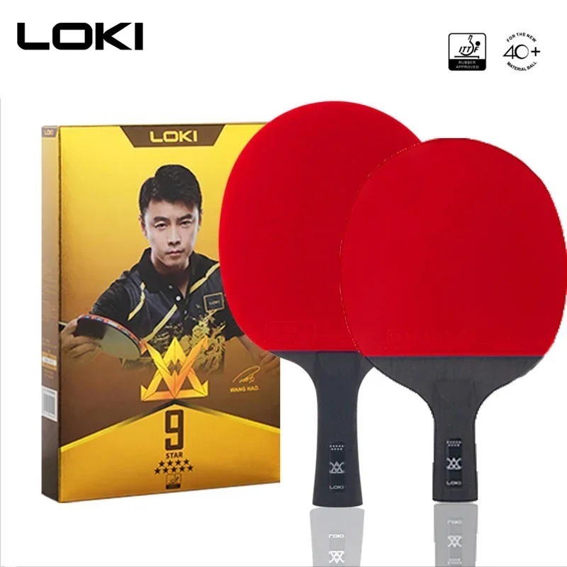 LOKI 9 Star Super Sticky Table Tennis Racket Carbon Blade PingPong Bat ...