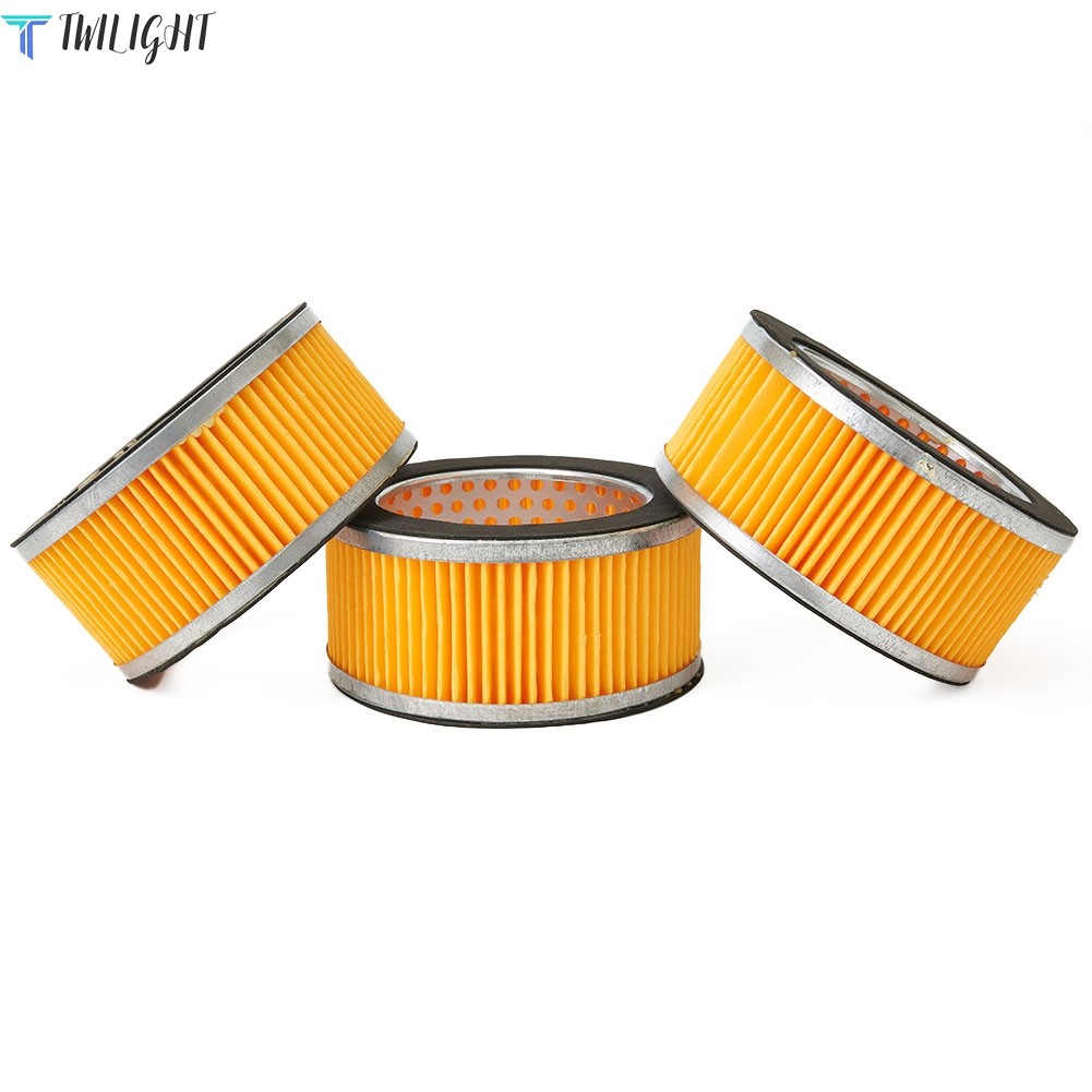 3pcs Cylinder Shape Inside Dia Air Compressor Element Filter Assembly ...