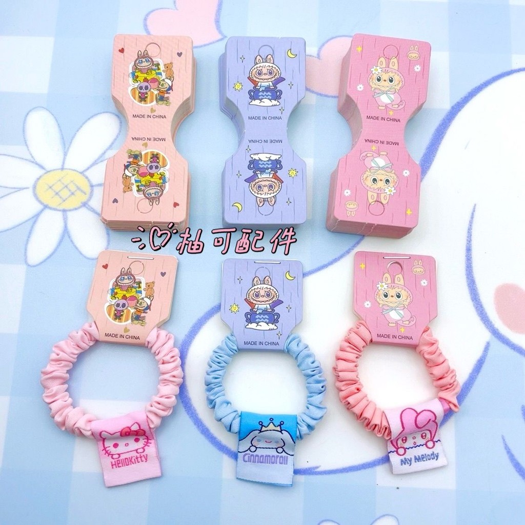 Labubu Cartoon Packaging Colorful Cute DIY Stall DIY Hair Rope Jewelry ...