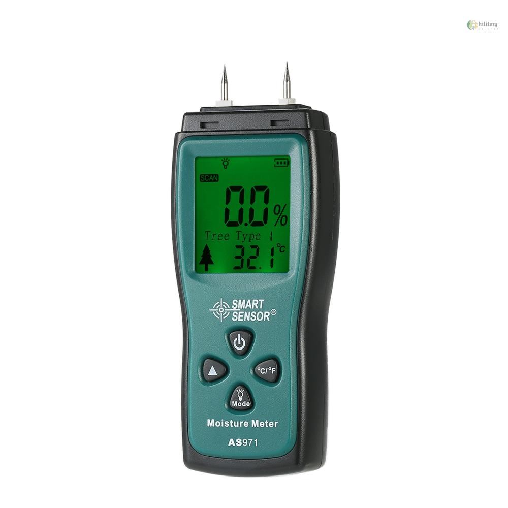 Hilifmy)SMART SENSOR Handheld Mini Wood Moisture Meter Digital LCD ...
