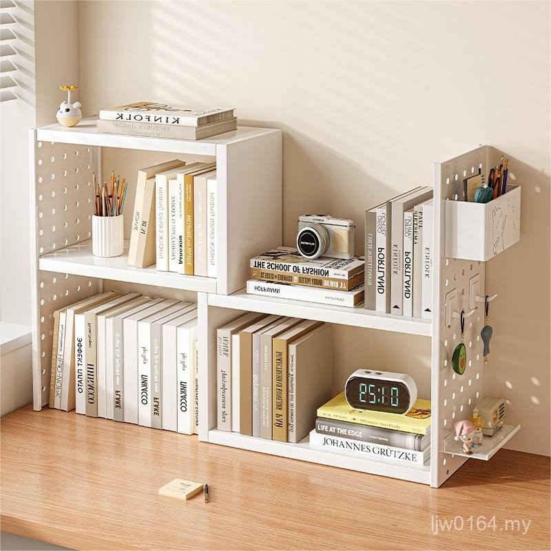 Shelf Desk Layered Shelf Desk Iron Art Retractable Bookshelf ...