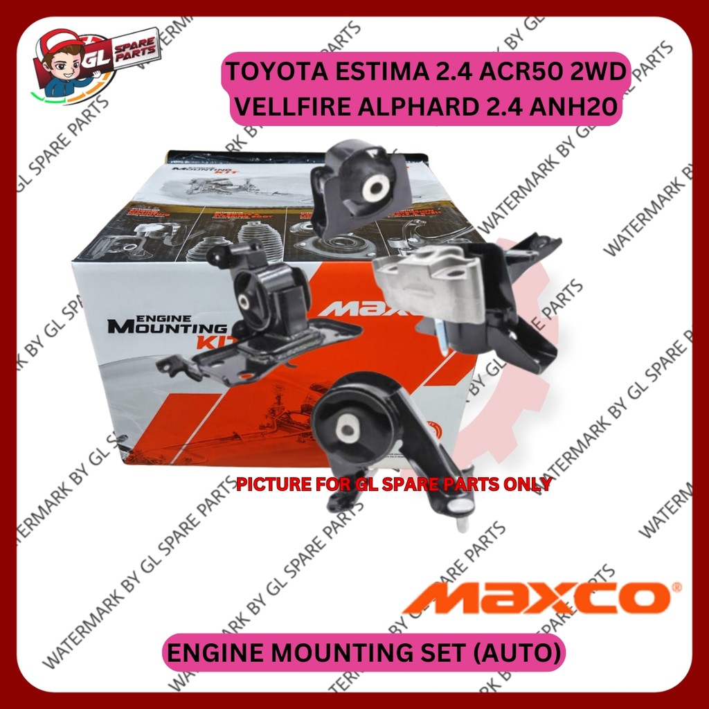 ENGINE MOUNTING SET (MAXCO) TOYOTA ESTIMA 2.4 ACR50 2WD / VELLFIRE ...