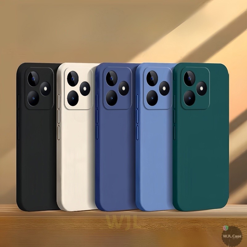Realme C53 C51 C51S NOTE 50 Casing Simple candy color silicone mobile ...