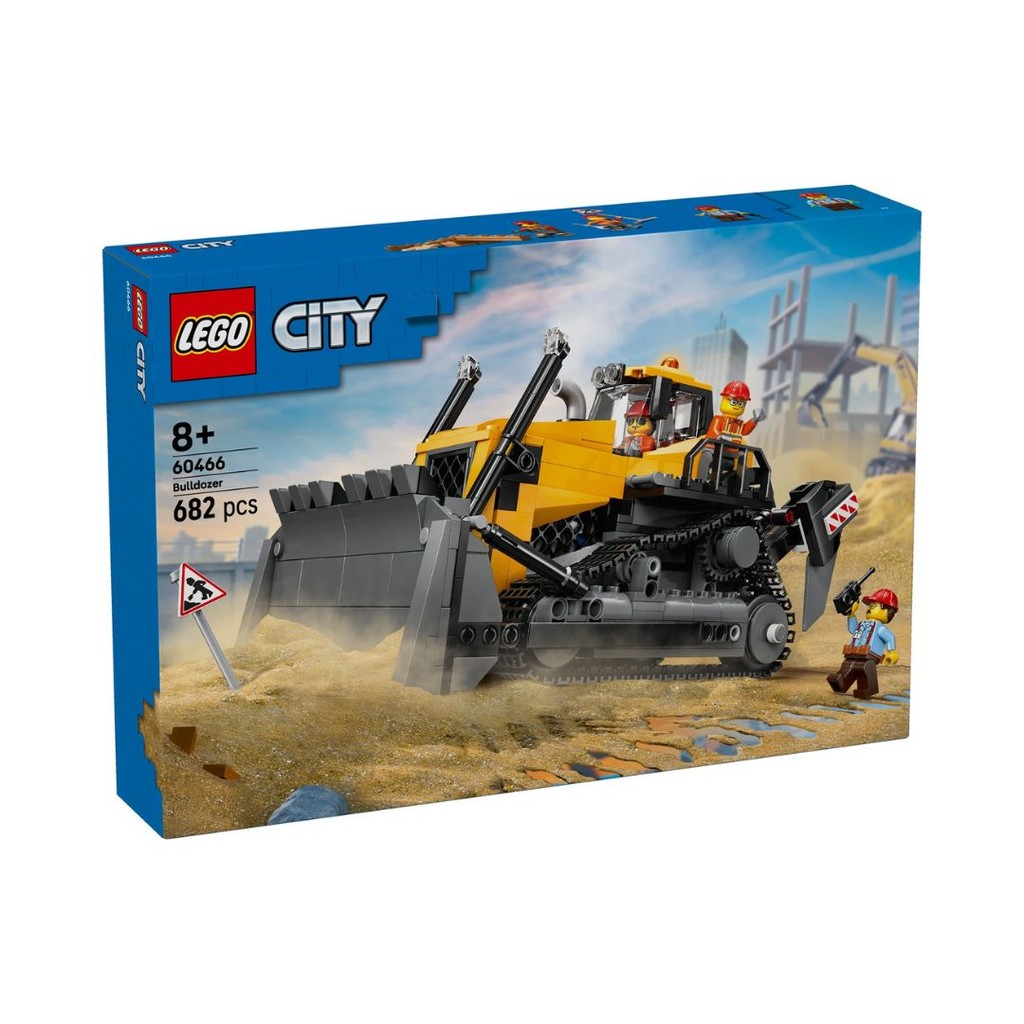 LEGO 60466 City Yellow Bulldozer Building Toy Set (682 Pieces) | Shopee ...