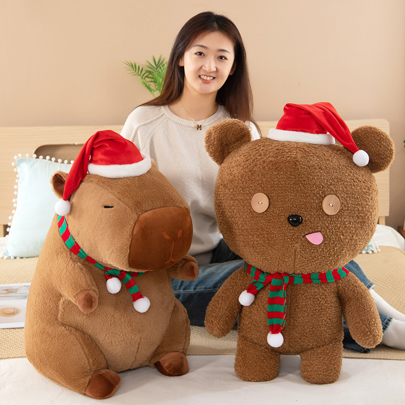 Ugly Cute Christmas Capybara Doll Cute tim Bear Doll Children Ragdoll ...