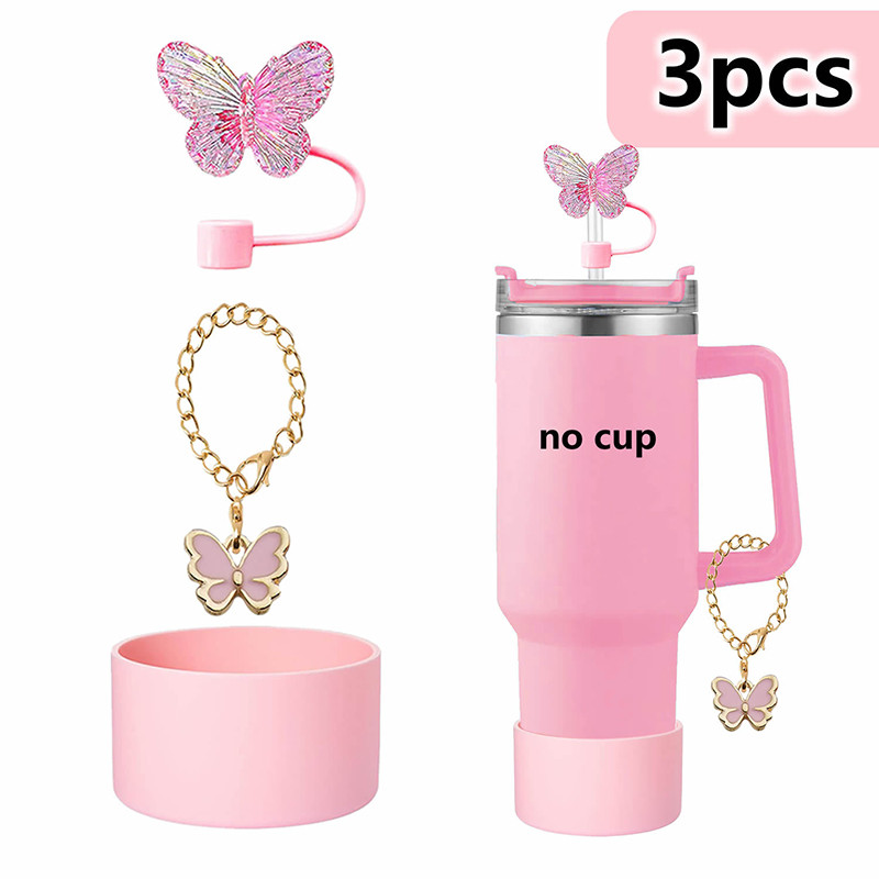 Accessori Stanley Personalizzati: Set Tappo In Silicone E Ciondolo Luminescente Tema Halloween Per Tazza Da 40oz - 5