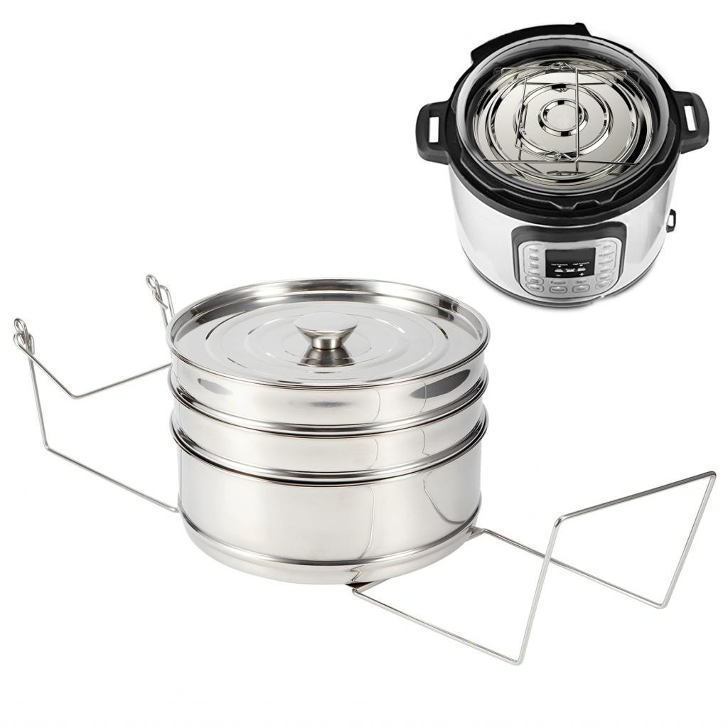 Goonshopping Stackable 3 Tier Stainless Steel Cooker Pot Set Cook Food ...