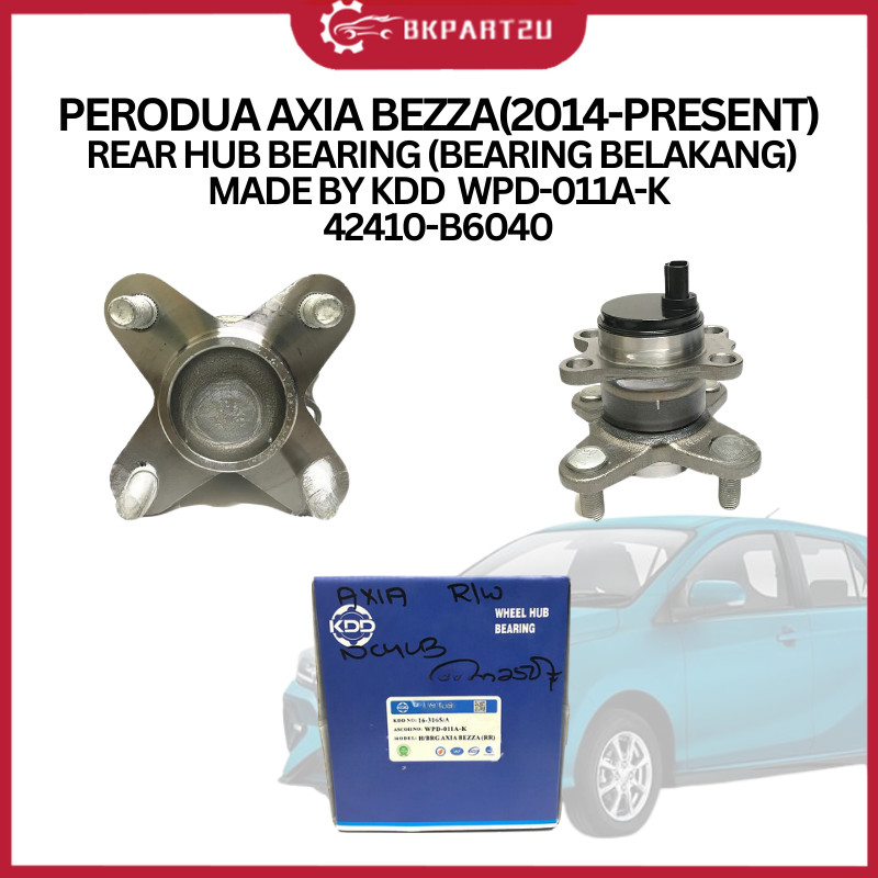 PERODUA AXIA BEZZA(2014-PRESENT) BELAKANG REAR HUB BEARING OEM 3 MONTH ...