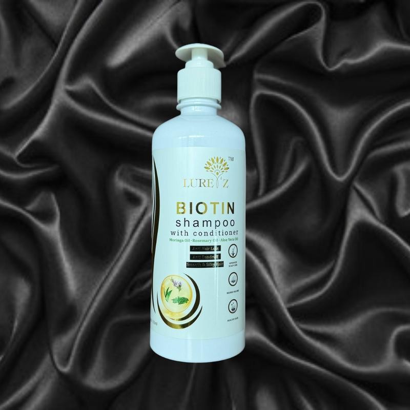 Lure’z Biotin Shampoo with Conditioner Anti Hair Loss & Anti Dandruff ...