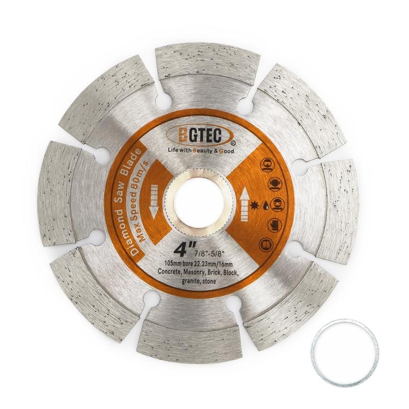 Power Saw Segmented Diamond Blades,BGTEC 1pc 180mm General Purpose Dry Or Wet Cutting Disc For Concrete Stone Brick Masonry