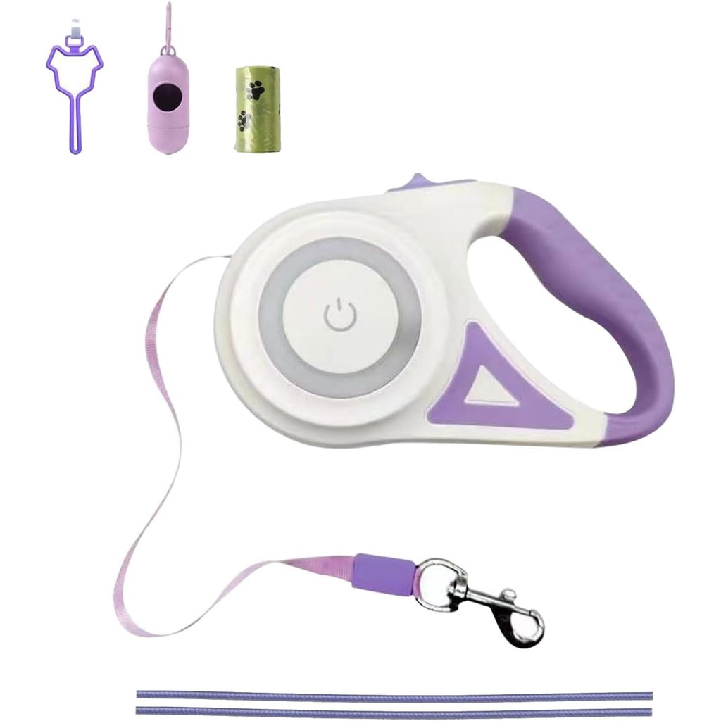 Best Dog House | Pink Retractable Dog Rope with Light, Dunge Bag ...