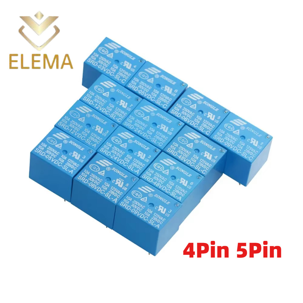 Original Relay SRD Relay SRD-05VDC-SL-A SRD-03VDC-SL-C 3/5/9/12/24/48V ...