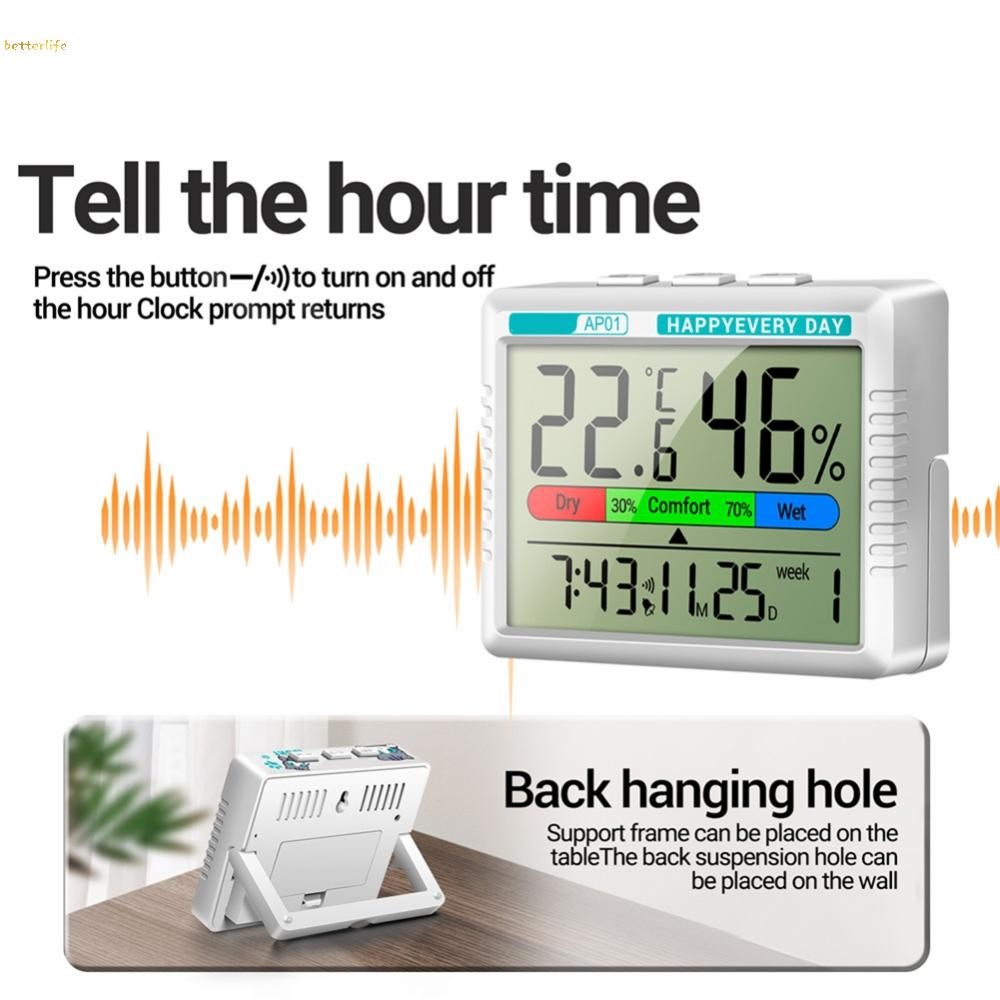 Stylish Room Temperature Monitor with Real Time Readings and Alarm ...