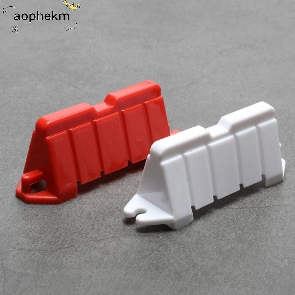 AOPHEKM 50pcs Road Barriers, Mini Obstacle Track Handmade Highway ...