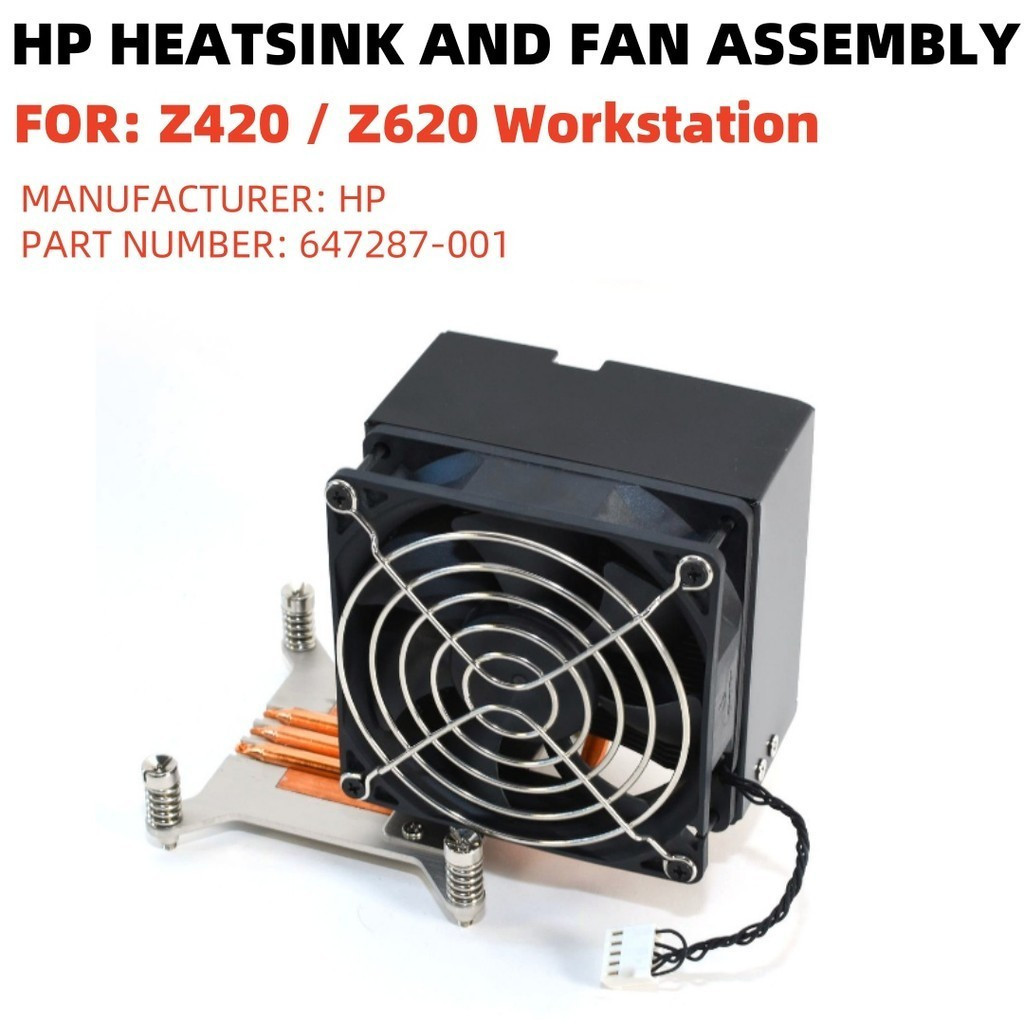 HP Heatsink and Fan Assembly 647287-001 For HP Z420 Z620 Workstation ...
