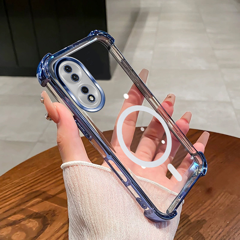 Mkej Cover per Honor 90, Custodia con Protezione Fotocamera, Cover Ultra Sottile ed Elegante in Silicone TPU, Placcatura Phnom Penh Design Covers Antiurto Case
