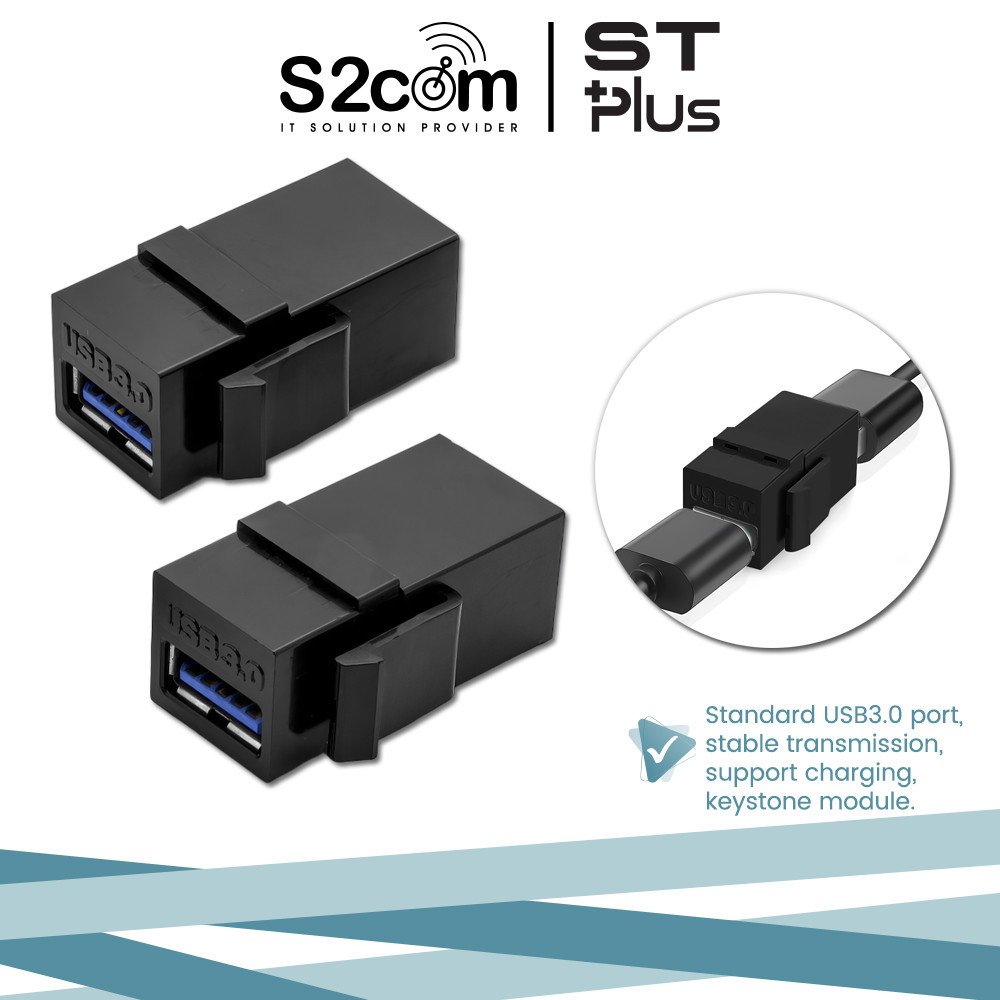 USB 3.0 Keystone Module Adapter USB Female to Female for Faceplate ...