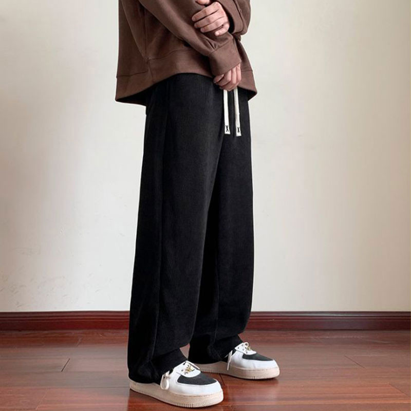 Seluar Lelaki Handsome Straight Leg Pants Breathable Men Trousers ...
