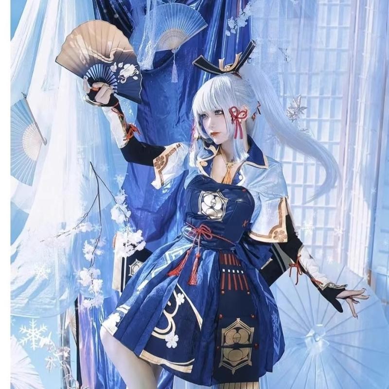 24小时发货原神cosplay神里绫华服装稻妻城白鹭公主动漫服装全套女cos衣服Genshin Impact cosplay Kamisato ...