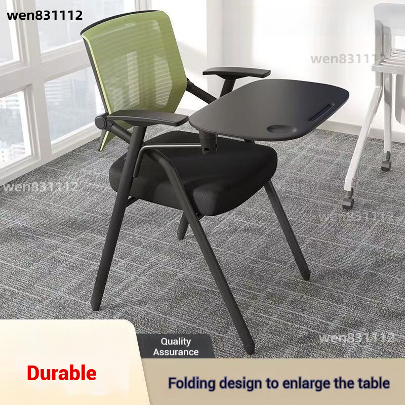 Training Chair with Desk Board Writing Board Foldable Office Stool ...
