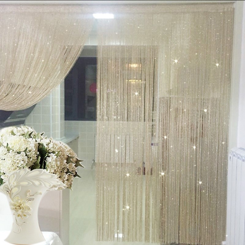 Sghot Hot Sale Encrypted Silver Thread Curtain Door Curtain Partition ...