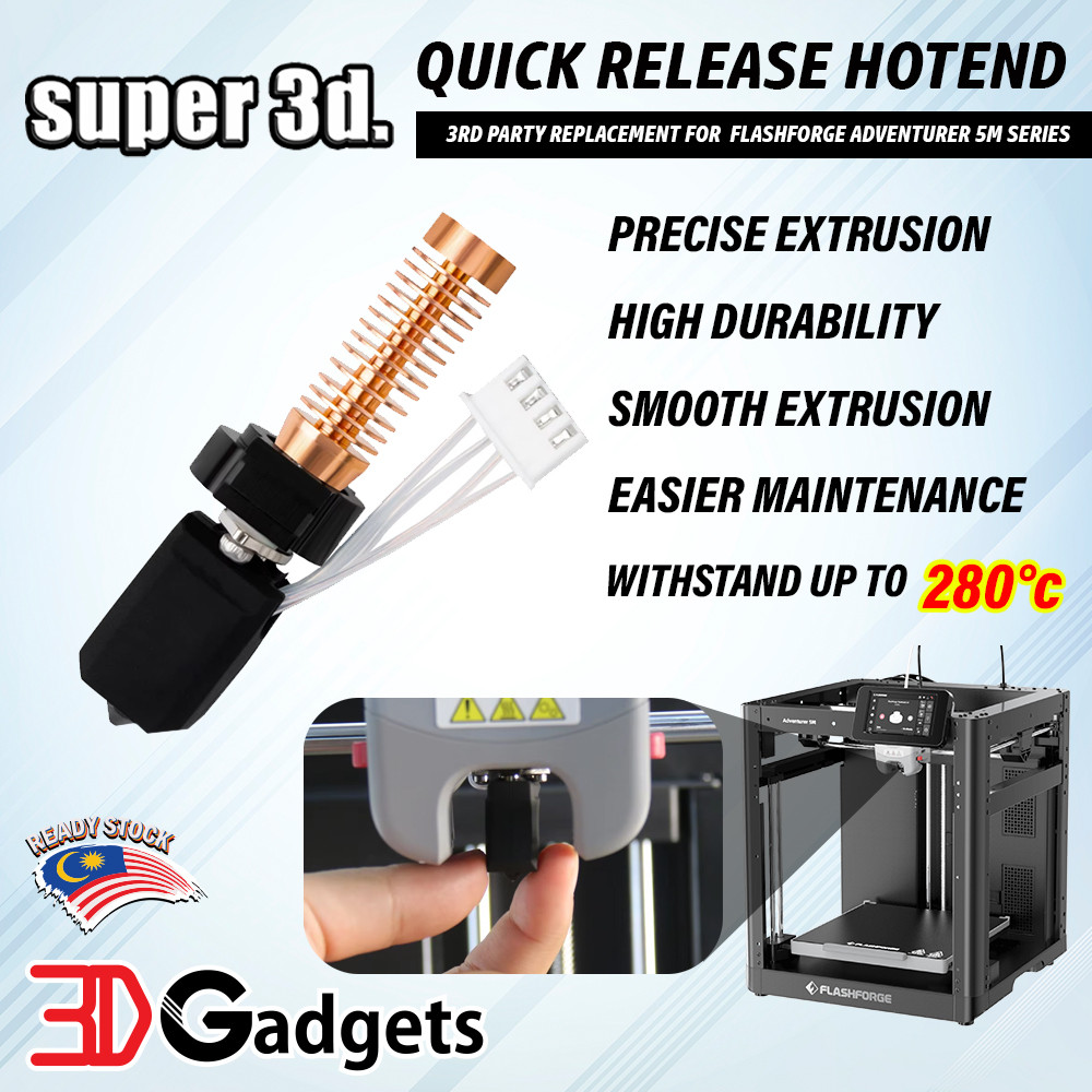 Super 3d. 3rd Party Replacement Quick Release Hotend for Flashforge ...