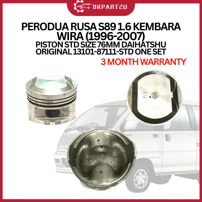 PERODUA RUSA S89 1.6 KEMBARA WIRA 1996-2007 PISTON ONLY STD SIZE 76MM ...