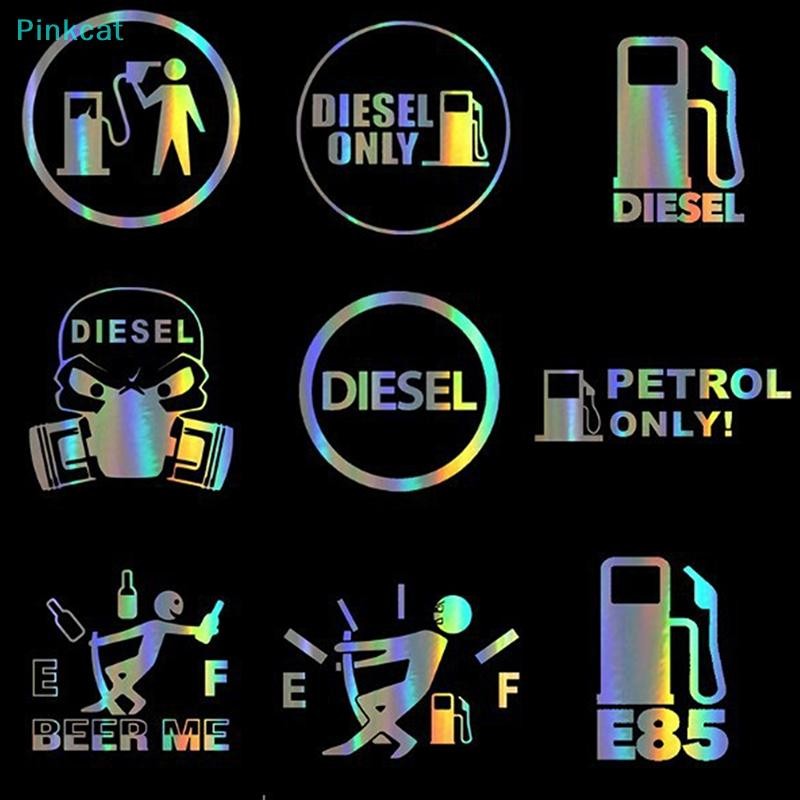 Pinkcat Funny Car Sticker Vinyl DIESEL ONLY Fuel Decals 3D Stickers ...