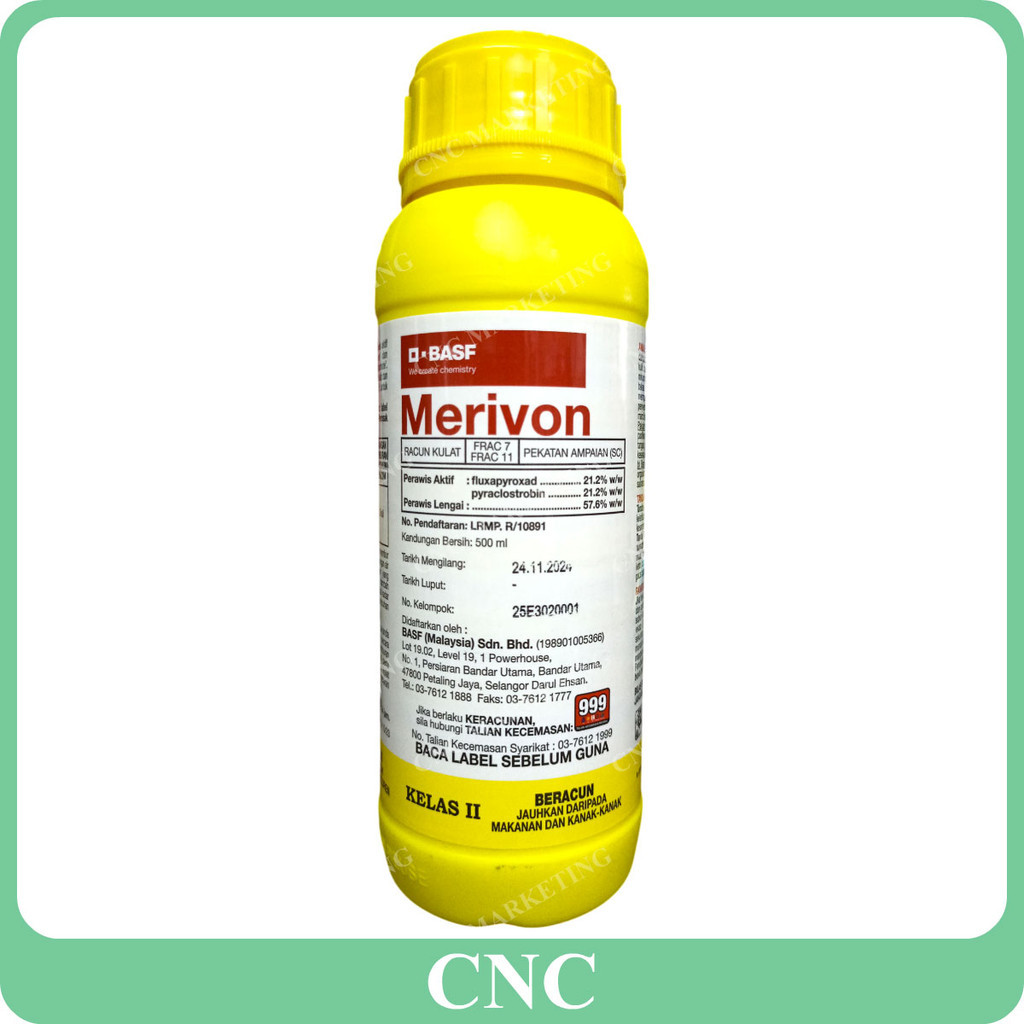 500ML Merivon Racun Kulat BASF Fungicide Fluxapyroxad Pyraclostrobin 21 ...