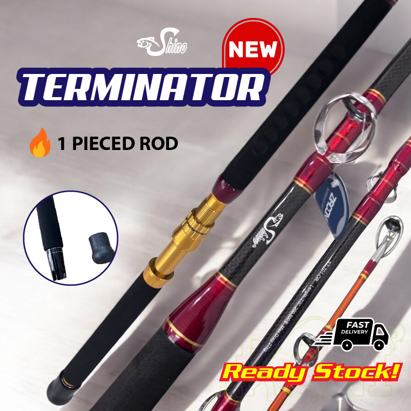 SHINO TERMINATOR Bottom FISHING ROD ELECTRIC REEL Joran pancing laut ...