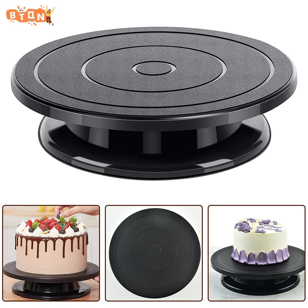BTQN! 10.8Inch Cake Turntable Rotary Table Spinner Revolving Cake Stand ...