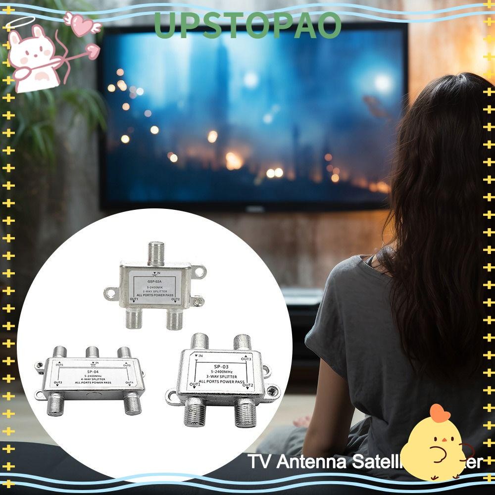 UPSTOPAO TV Antenna Satellite Splitter, TV Satellite Splitter Cable TV ...