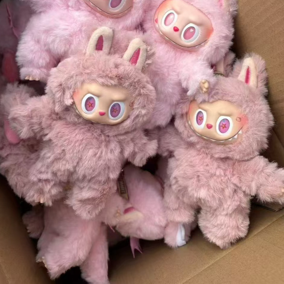海外限定】ZIMOMO LABUBU strawberry neonpink Labubu Zimomo