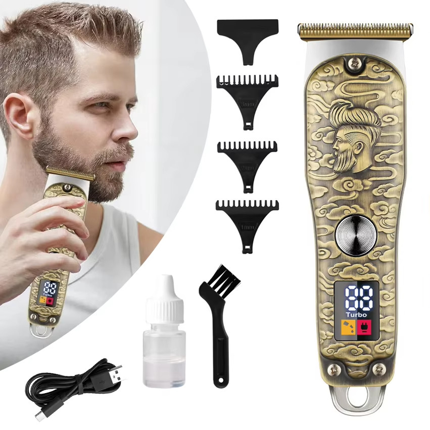 new retro electric hair clipper LCD digital display household durable ...