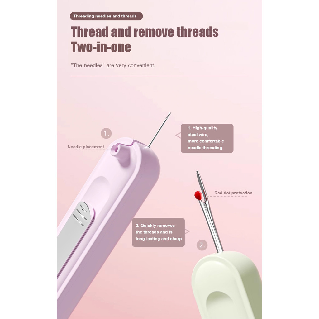 New dual-purpose needle threader and seam ripper 2In1 Needle Thread ...