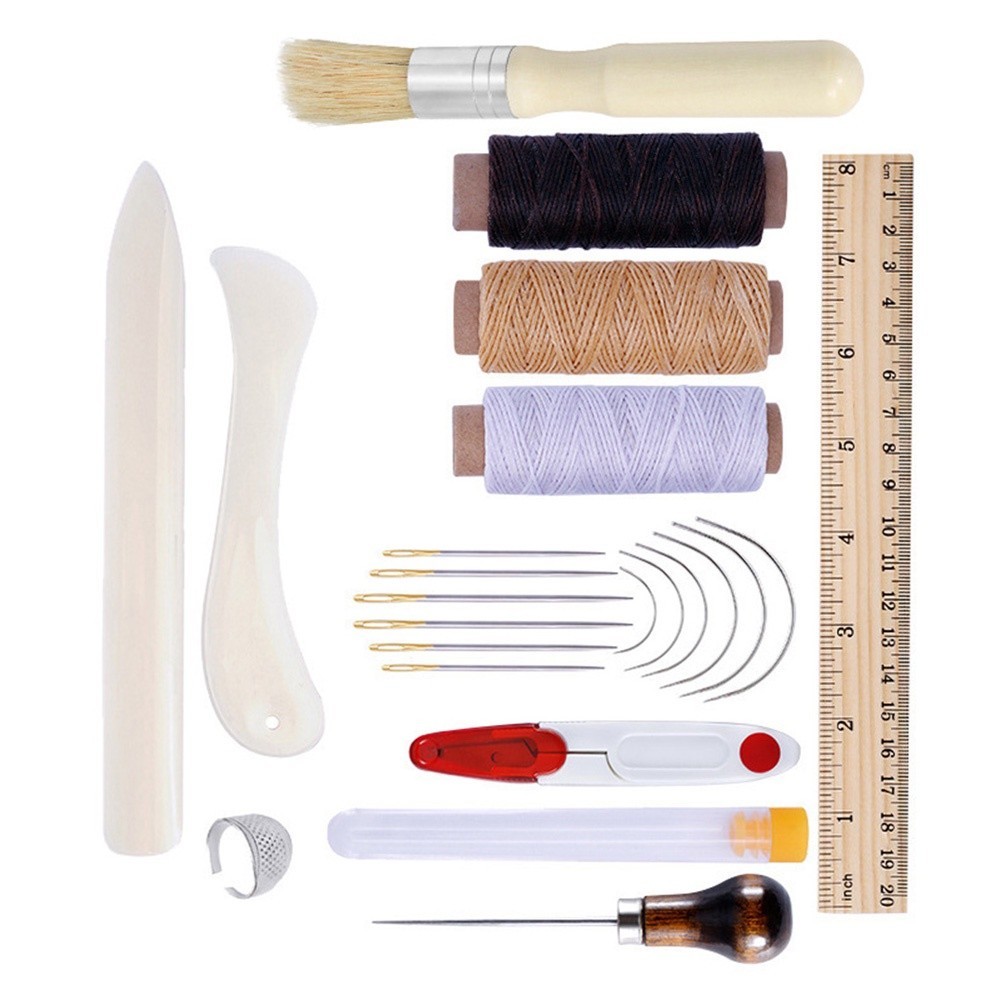 [TWILIGHT] 23Pcs Bookbinding Starter Tools Kit Bone Folder Paper Ruler ...